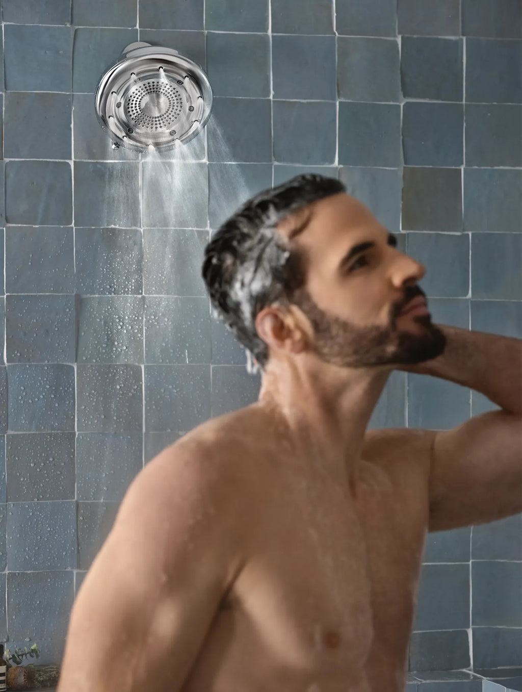 MOEN N400R0CH Quattro Four-Function 6-1/2" Diameter Spray Head Rainshower - Chrome