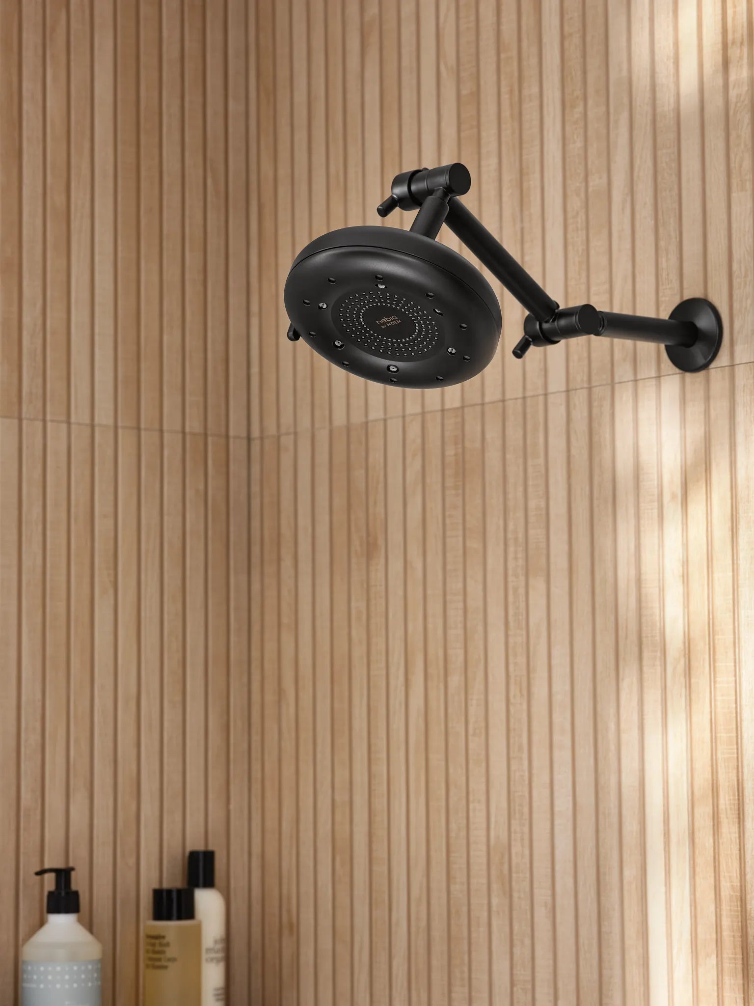 MOEN S116BL Shower Arm - Matte Black