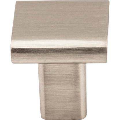 ELEMENTS 183SN Park 1" Length Square Knob - Satin Nickel