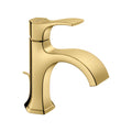 HANSGROHE 04810250 Locarno Single-Hole Faucet 110 with Pop-Up Drain, 1.2 GPM - Brushed Gold Optic