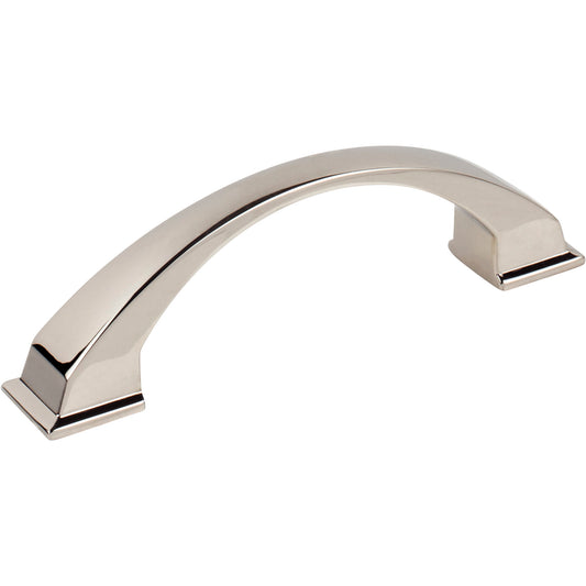 JEFFREY ALEXANDER 944-96NI Roman 96 mm Center-to-Center Arch Pull - Polished Nickel