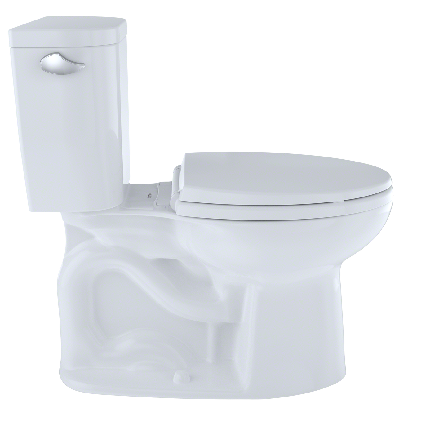 TOTO CST244EF#01 Entrada Two-Piece Elongated 1.28 Gpf Universal Height Toilet - Cotton White