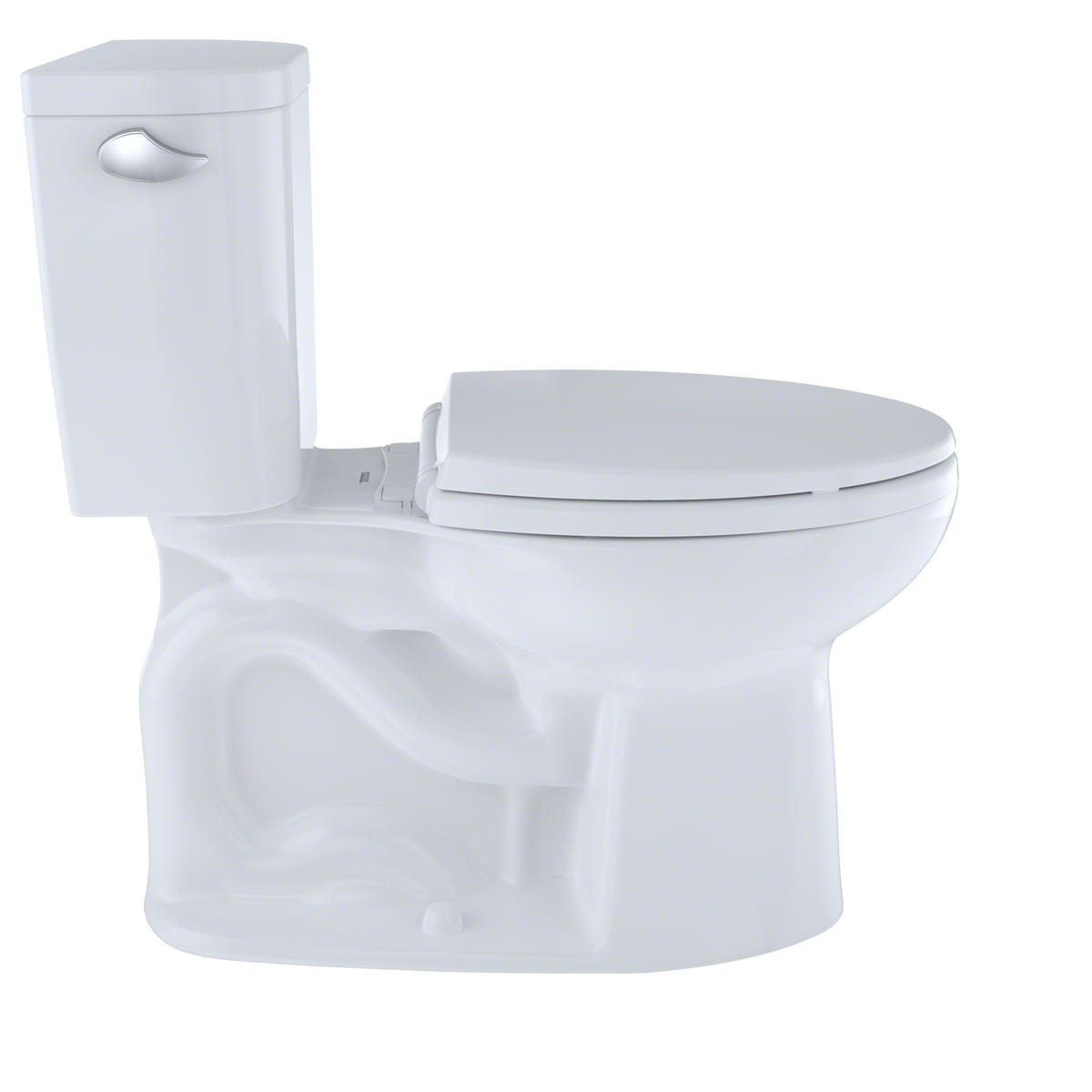 TOTO CST244EF#01 Entrada Two-Piece Elongated 1.28 Gpf Universal Height Toilet - Cotton White