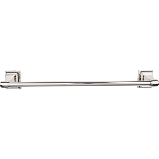 TOP KNOBS STK8PN TOP BATH (R) Stratton Bath Single 26" Wall Mounted  Towel Bar , Polished Nickel