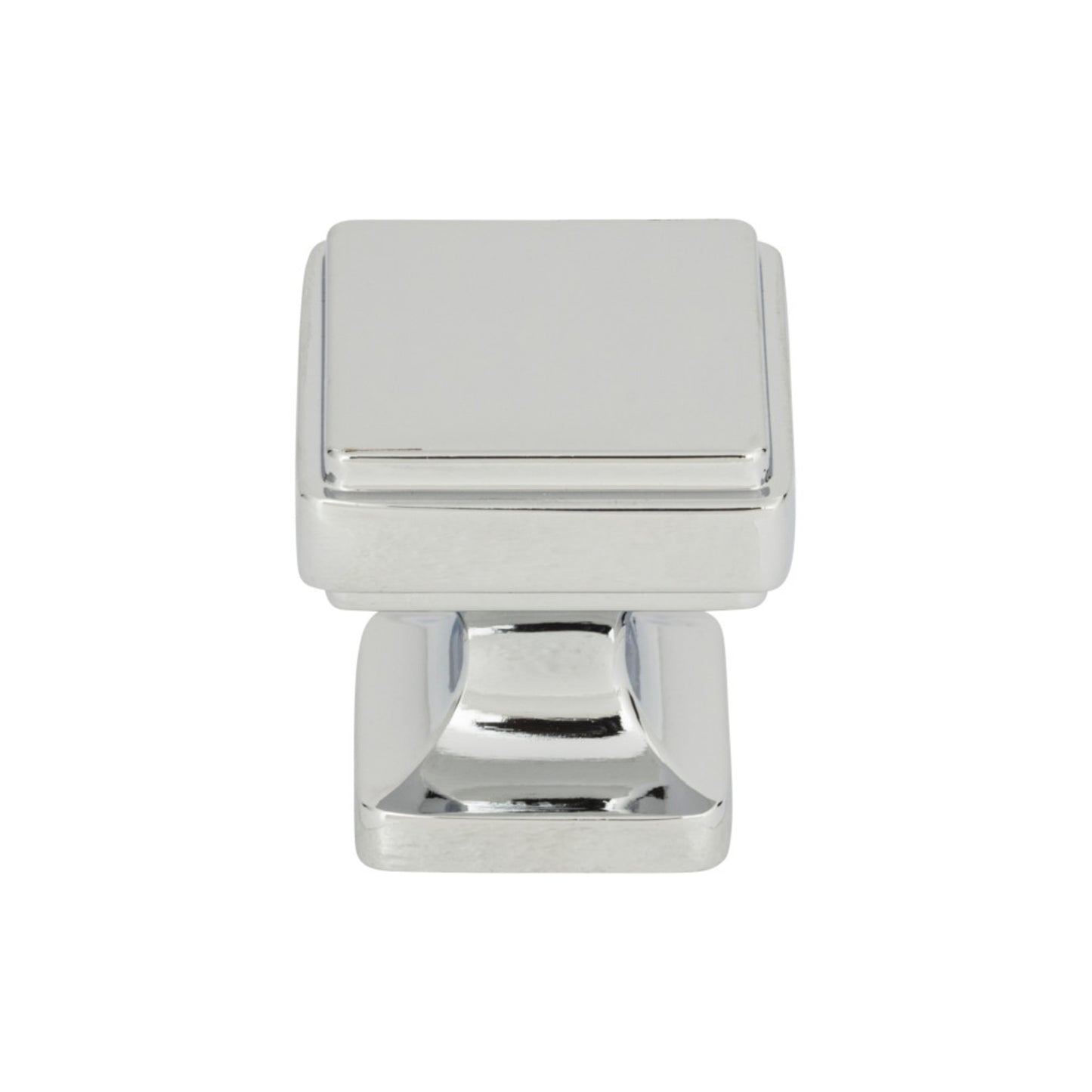 ATLAS A200-CH Kate 1 1/8" Length Square Knob - Polished Chrome