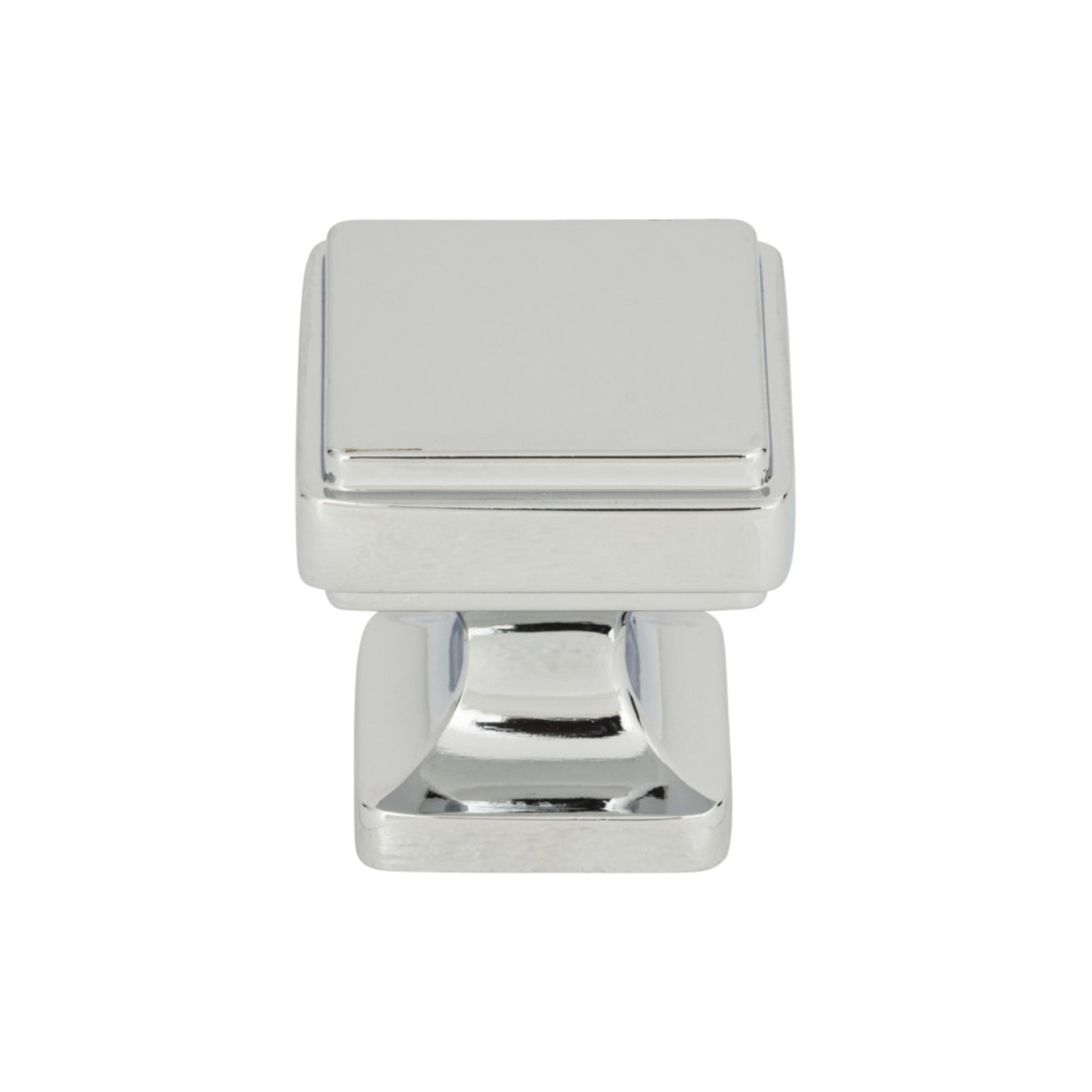 ATLAS A200-CH Kate 1 1/8" Length Square Knob - Polished Chrome