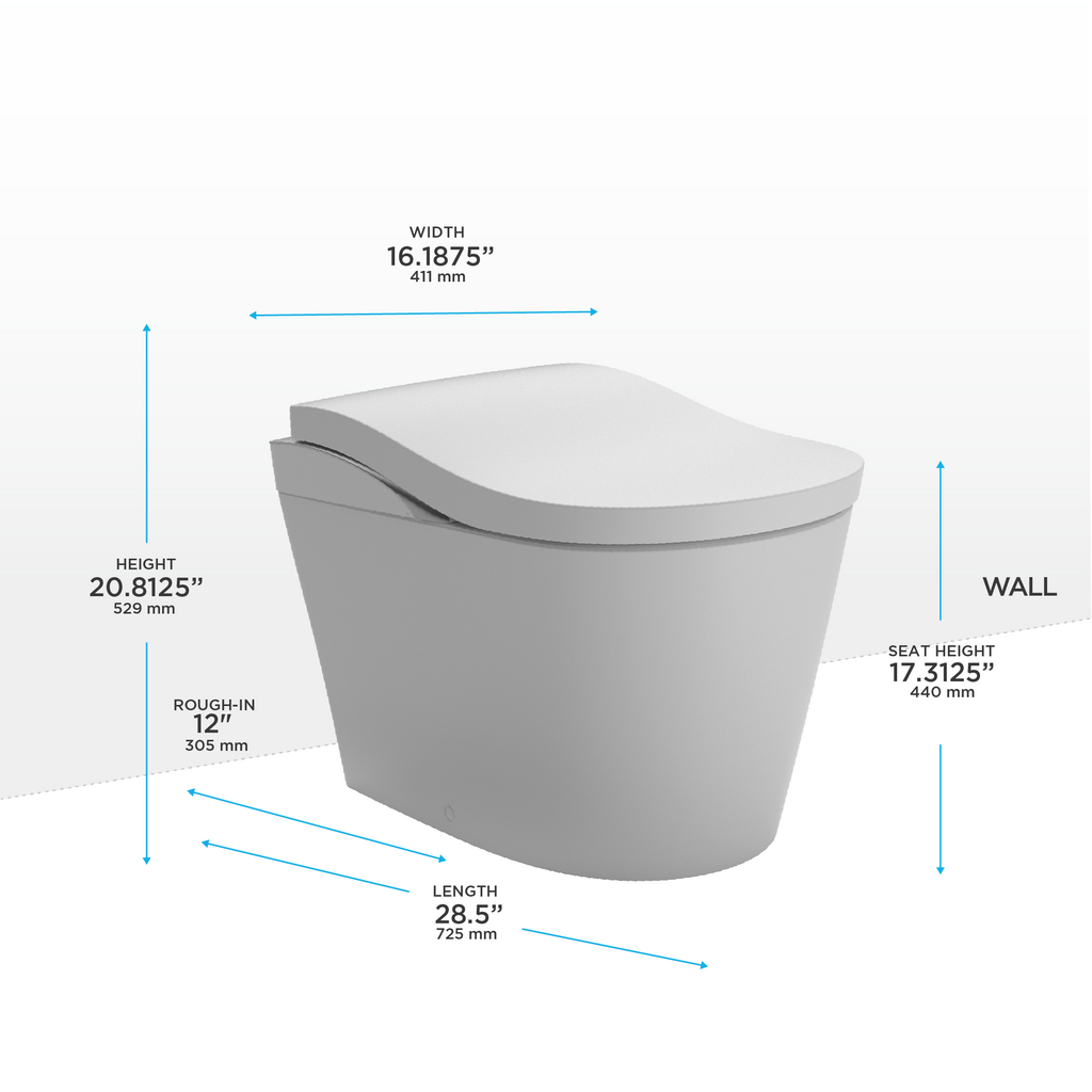 TOTO MS8732CUMFG#01N Neorest Ls Dual Flush 1.0 Or 0.8 Gf Integrated Bidet Toilet - Cotton White