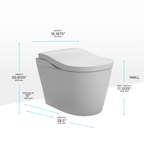 TOTO MS8732CUMFG#01N Neorest Ls Dual Flush 1.0 Or 0.8 Gf Integrated Bidet Toilet - Cotton White