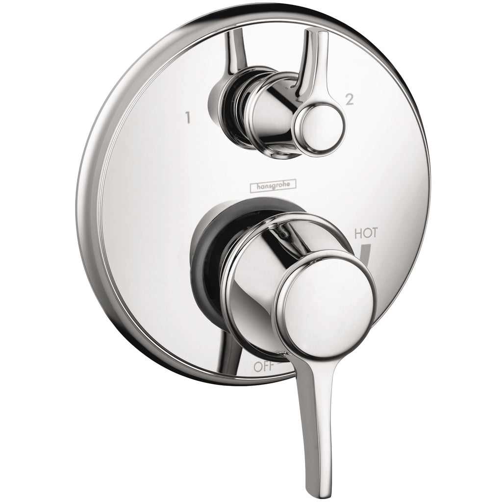 HANSGROHE 04449000 Ecostat Classic Pressure Balance Trim with Diverter, Round - Chrome