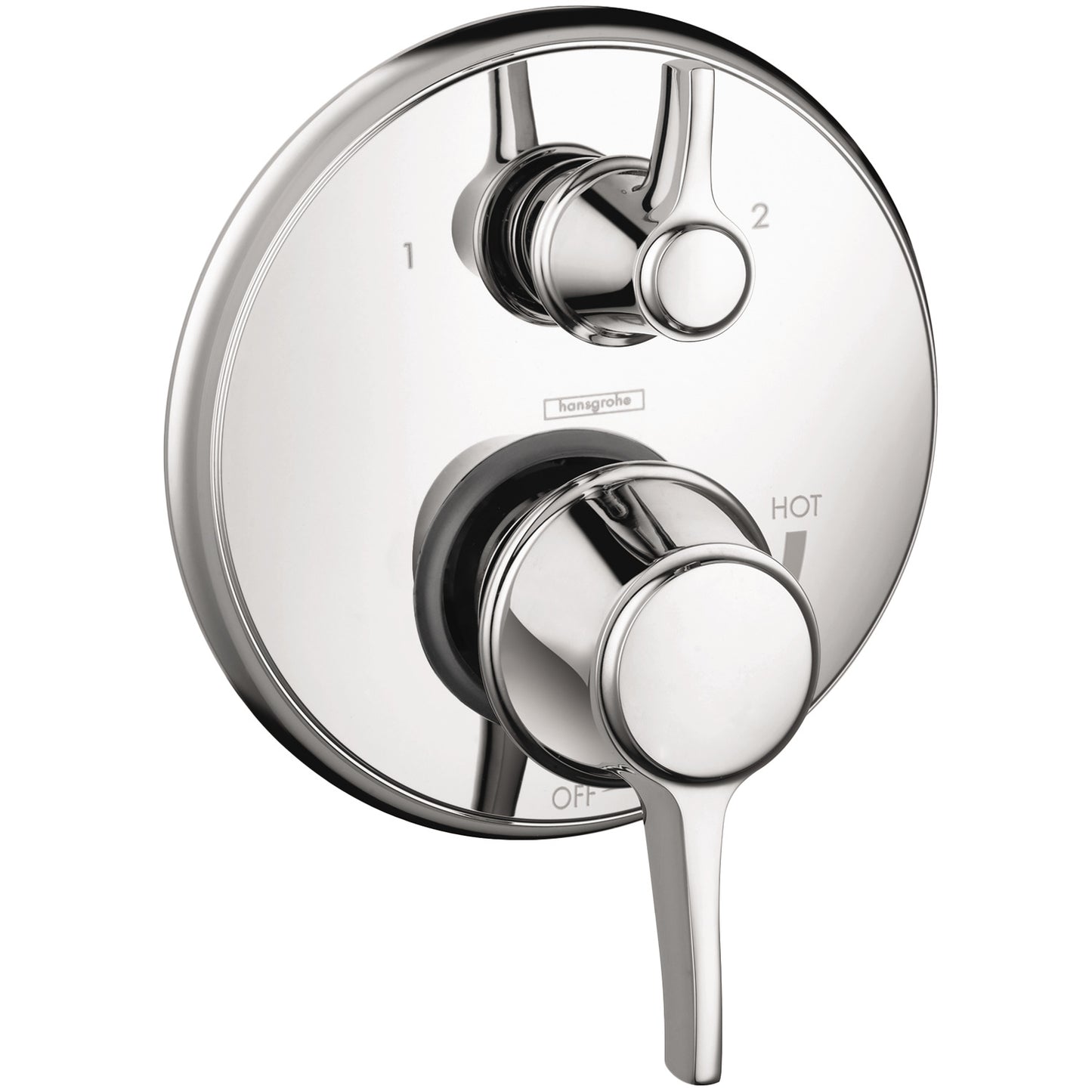 HANSGROHE 04449000 Ecostat Classic Pressure Balance Trim with Diverter, Round - Chrome