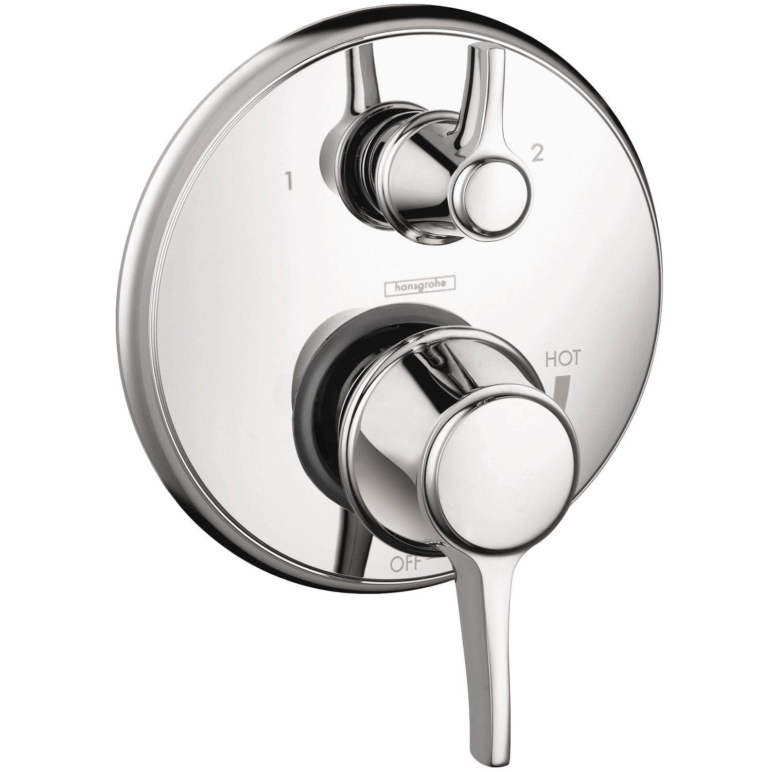 HANSGROHE 04449000 Ecostat Classic Pressure Balance Trim with Diverter, Round - Chrome