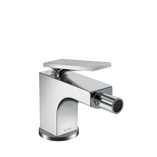 AXOR Citterio Single-Hole Bidet Faucet with Pop-Up Drain- Rhombic Cut, 1.5 GPM in Chrome