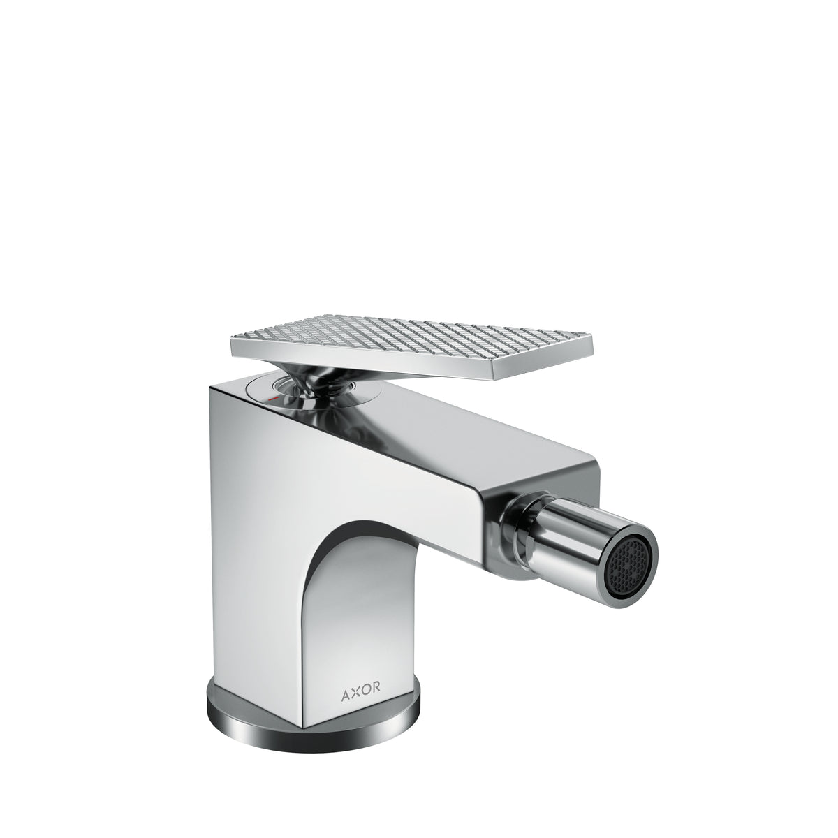 AXOR 39201001 Citterio Single-Hole Bidet Faucet with Pop-Up Drain- Rhombic Cut, 1.5 GPM - Chrome