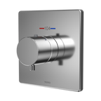 TOTO TBV02401U#CP Square Thermostatic Mixing Valve Shower Trim - Polished Chrome