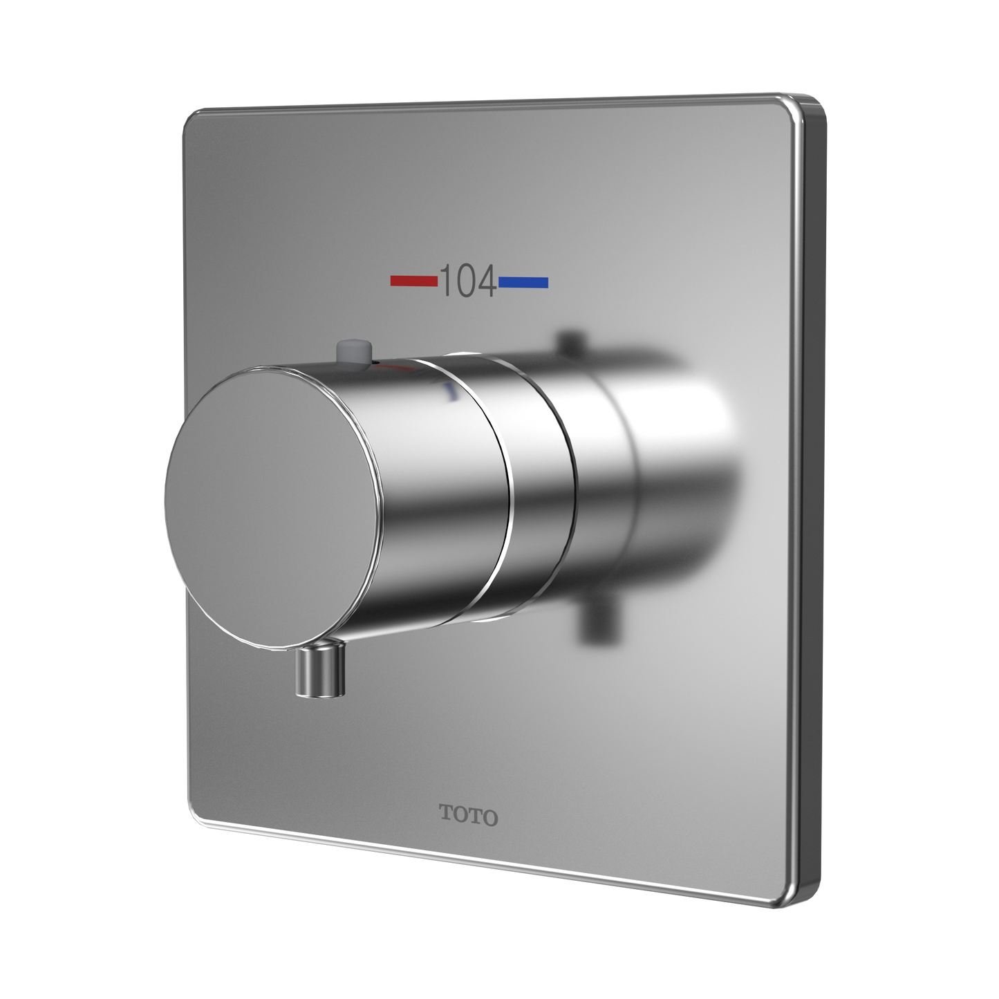 TOTO TBV02401U#CP Square Thermostatic Mixing Valve Shower Trim - Polished Chrome