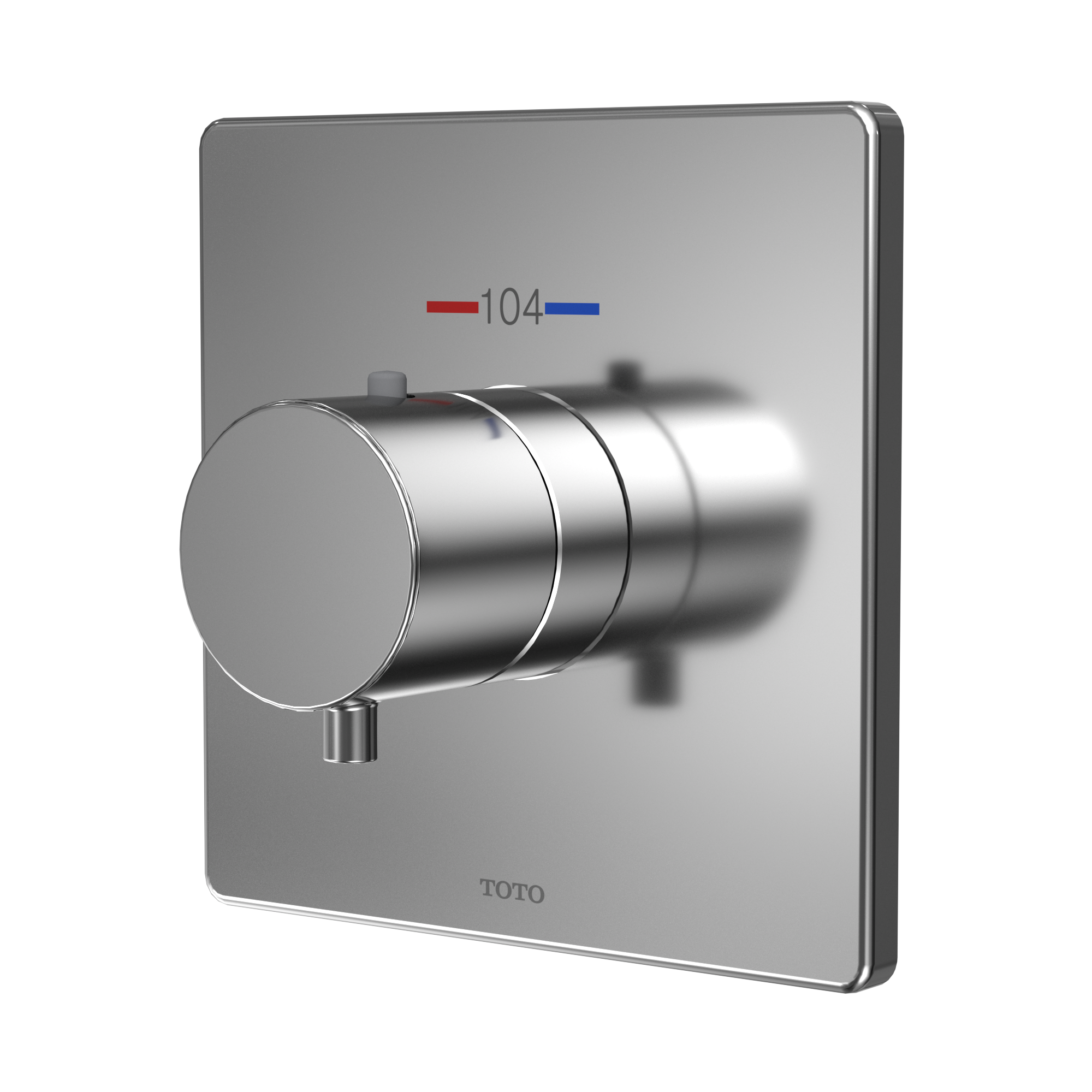 TOTO TBV02401U#CP Square Thermostatic Mixing Valve Shower Trim - Polished Chrome
