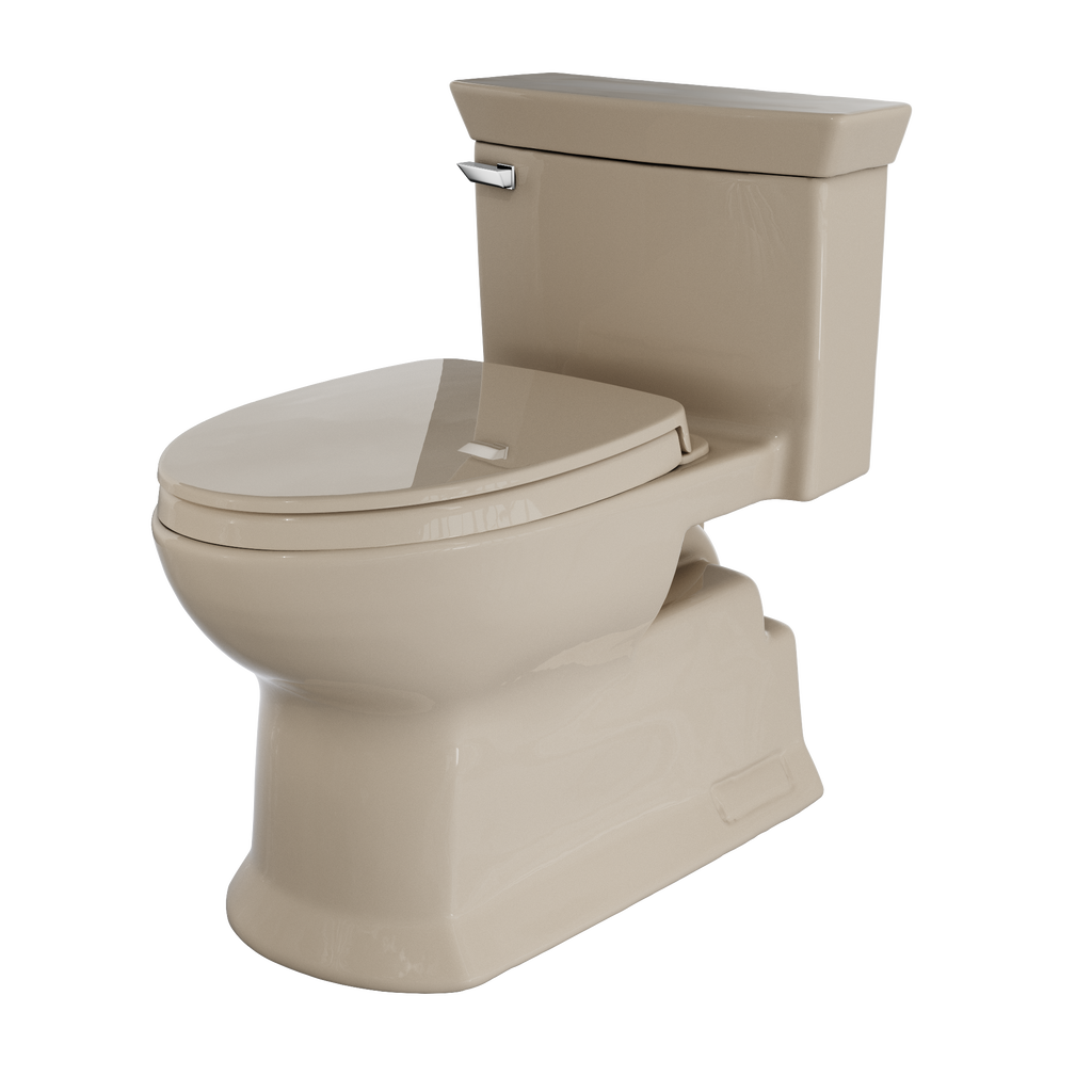 TOTO MS964124CEFG#03 Soiree One Piece Elongated 1.28 Gpf Universal Height Skirted Toilet With Cefiontect - Bone