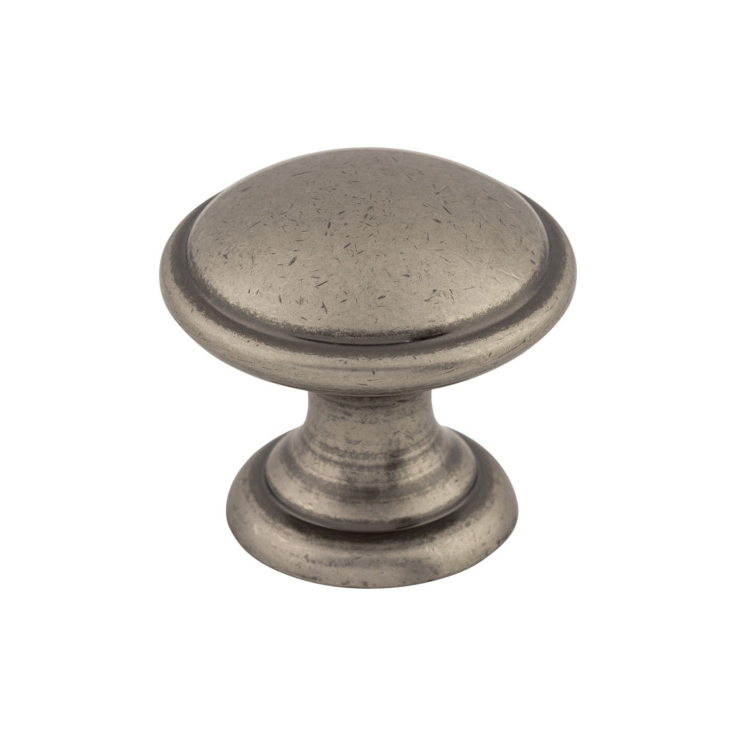 TOP KNOBS M1226 Rounded 1 1/4" Diameter Round Knob - Pewter Antique