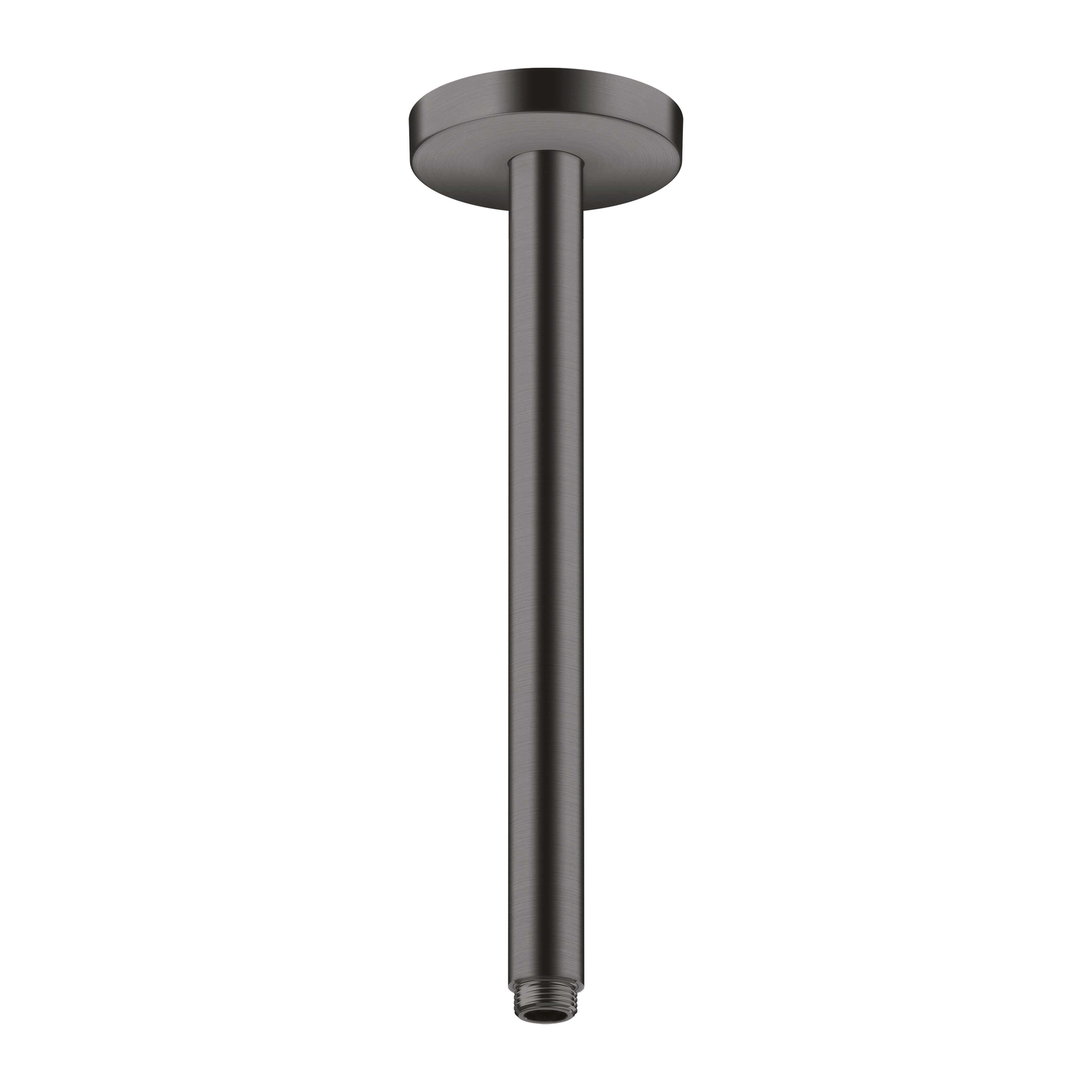 AXOR 26433341 ShowerSolutions Extension Pipe for Ceiling Mount, 12" - Brushed Black Chrome
