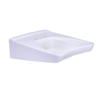 TOTO LT308.4#01 Commercial Wall-Mount Bathroom Sink For 4 Inch Center Faucets -