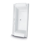 TOTO ABF626N#01DBN Acrylic Freestanding Aimes Cotton Brushed Nickel - Cotton White