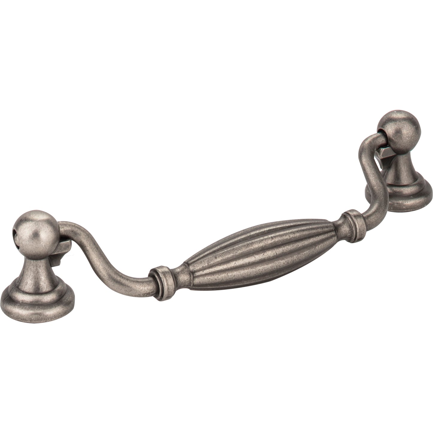 JEFFREY ALEXANDER 718-128BNMDL Glenmore 128 mm Center-to-Center Drop Handle , Distressed Pewter