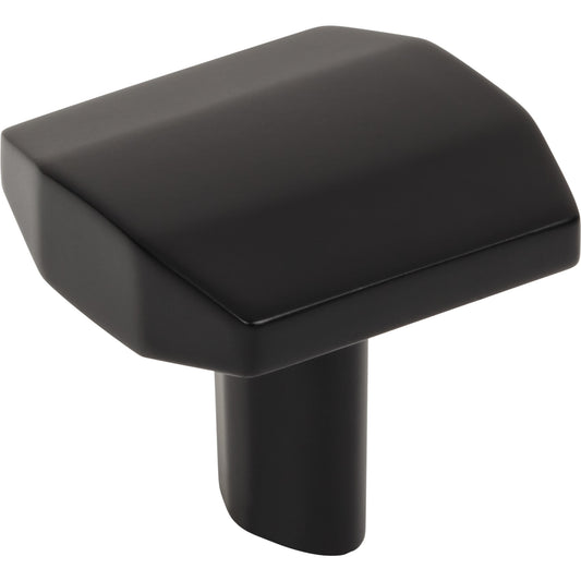 ELEMENTS 641MB William 1-1/4" Length Square Knob - Matte Black