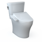 TOTO MW4483074CEMFGN#01 WASHLET+ Aquia IV Arc Two-Piece Elongated Dual Flush 1.28 and 0.9 GPF Toilet with C2 Bidet Seat , Cotton White