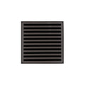 INFINITY DRAIN ND 5-3P ORB ND 5 5" x 5" ND 5 High Flow Complete Kit with Lines Pattern Decorative Plate in Oil Rubbed Bronze with PVC Drain Body, 3" Outlet