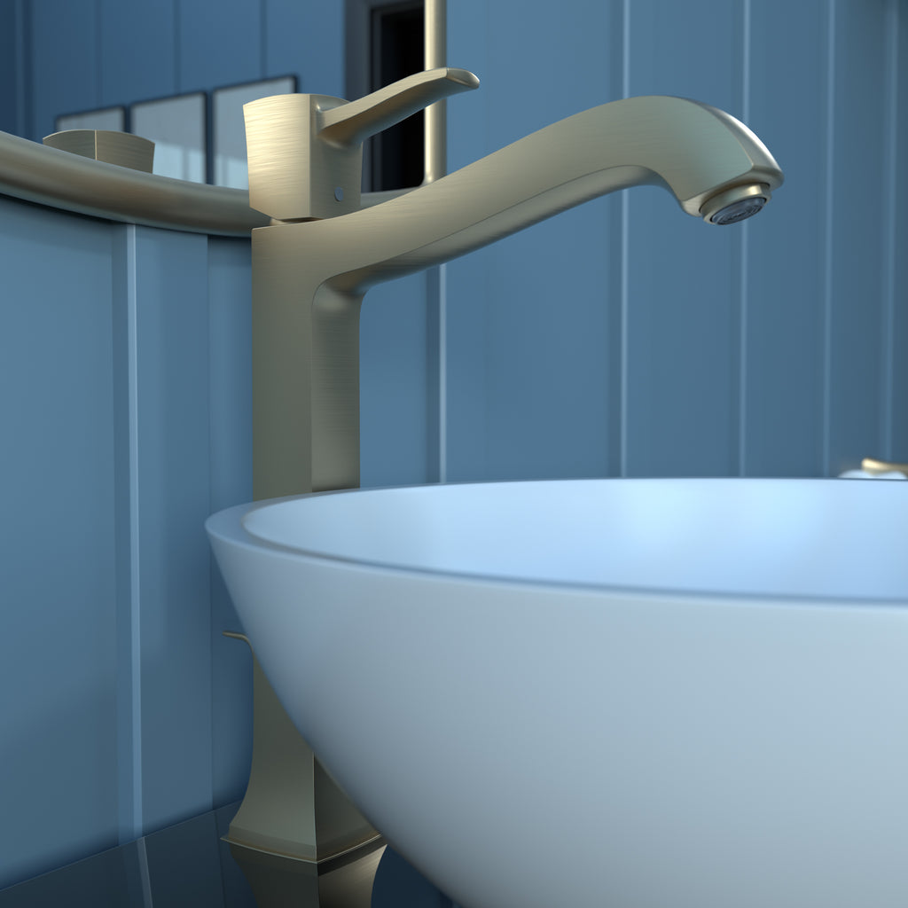 HANSGROHE 31303141 Metropol Classic Single-Hole Faucet 260 with Pop-Up Drain, 1.2 GPM - Brushed Bronze