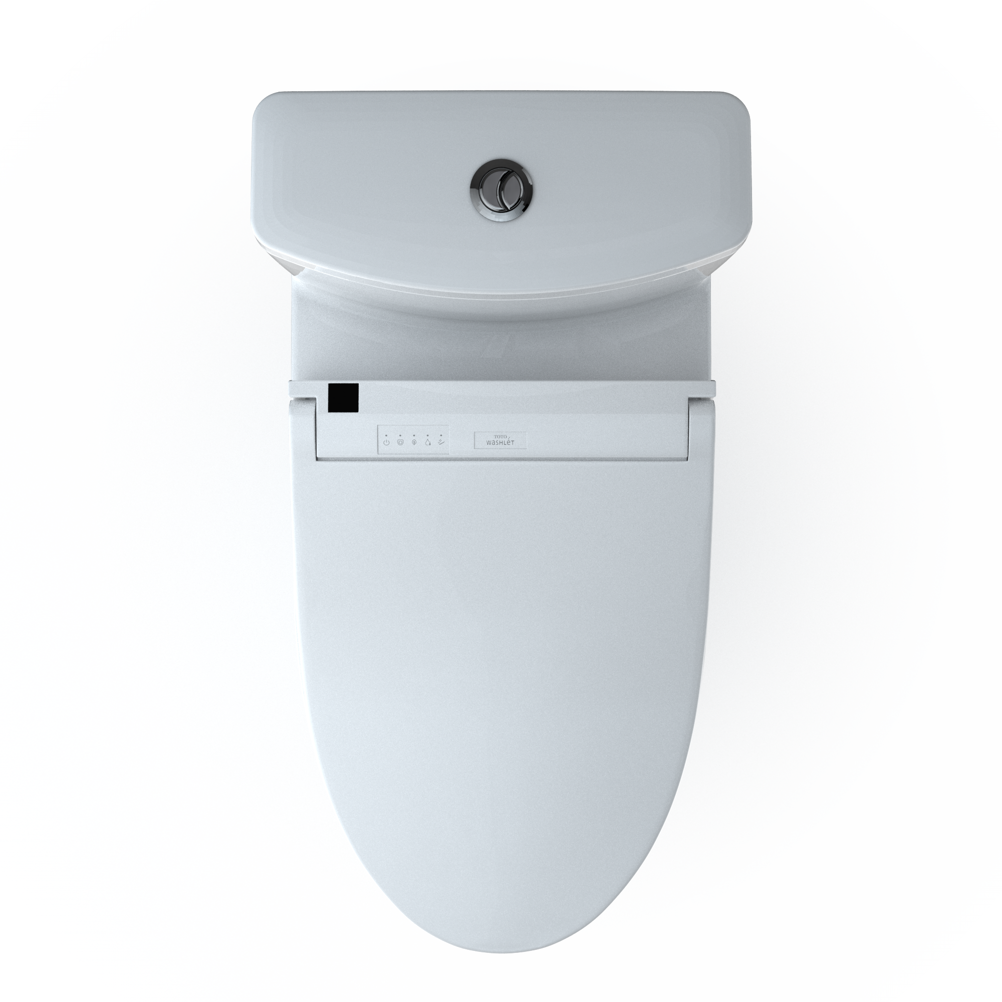 TOTO MW4463084CEMFGN#01 Washlet+ Aquia Iv Two-Piece Elongated Universal Height Dual Flush 1.28 And 0.9 Gpf Toilet And Washlet C5 Bidet Seat - Cotton White