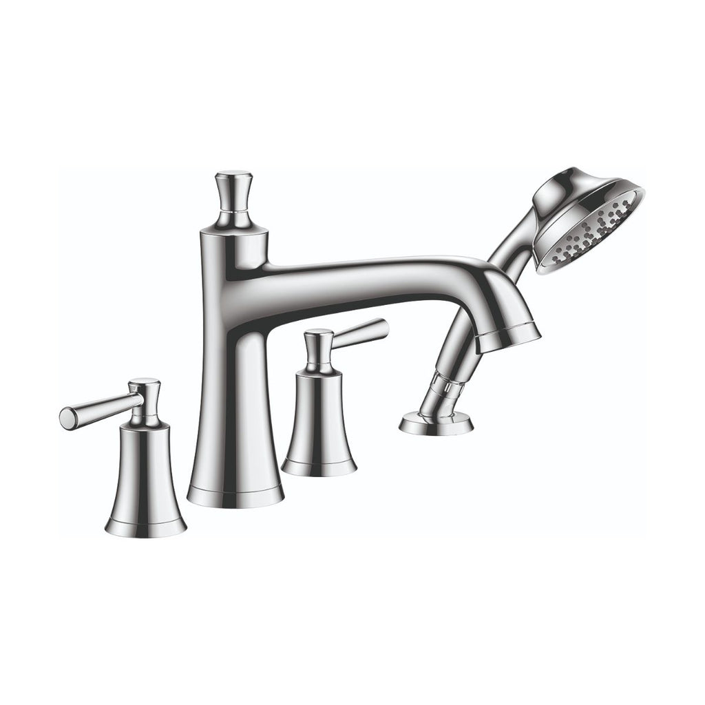 HANSGROHE 04777000 Joleena 4-Hole Roman Tub Set Trim with 1.75 GPM Handshower - Chrome