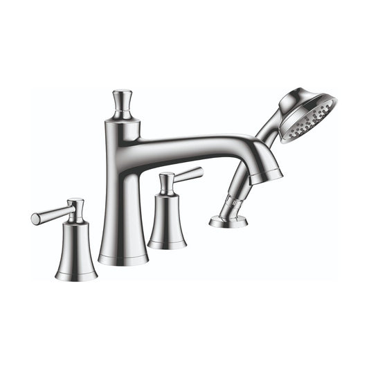 HANSGROHE 04777000 Joleena 4-Hole Roman Tub Set Trim with 1.75 GPM Handshower - Chrome