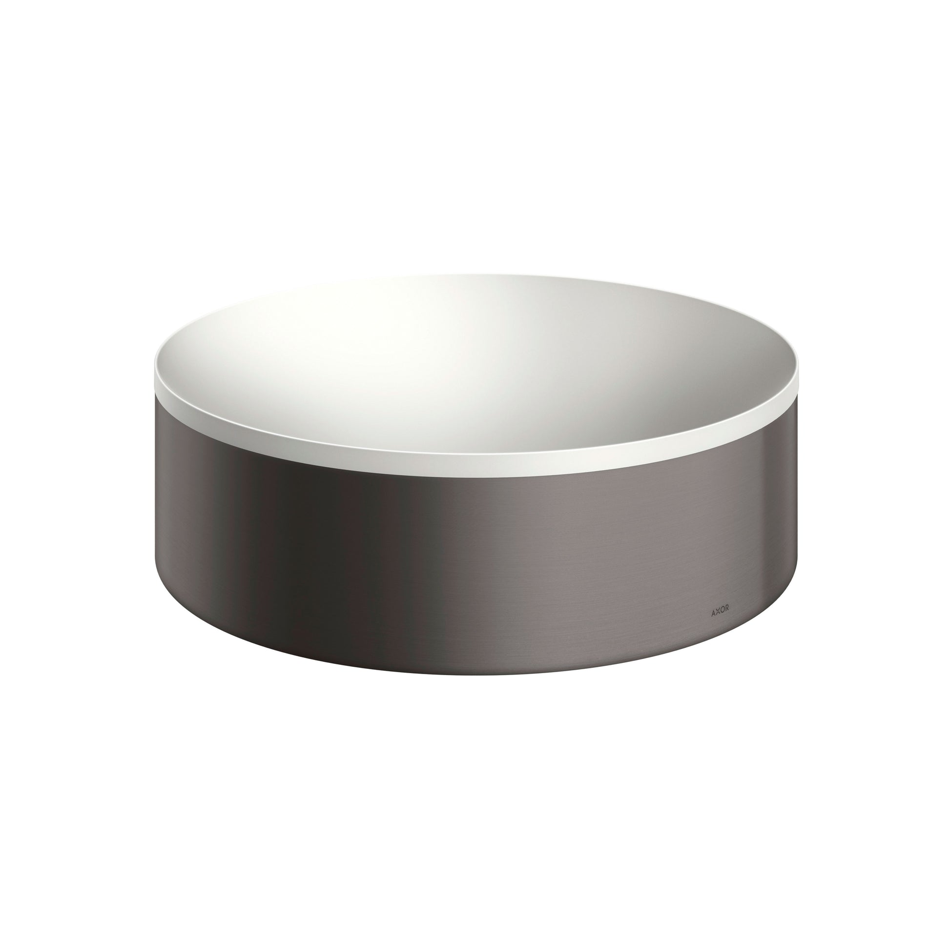 AXOR 42000340 Suite Sinks Round Sink without Overflow, 11 3/4" - Brushed Black Chrome