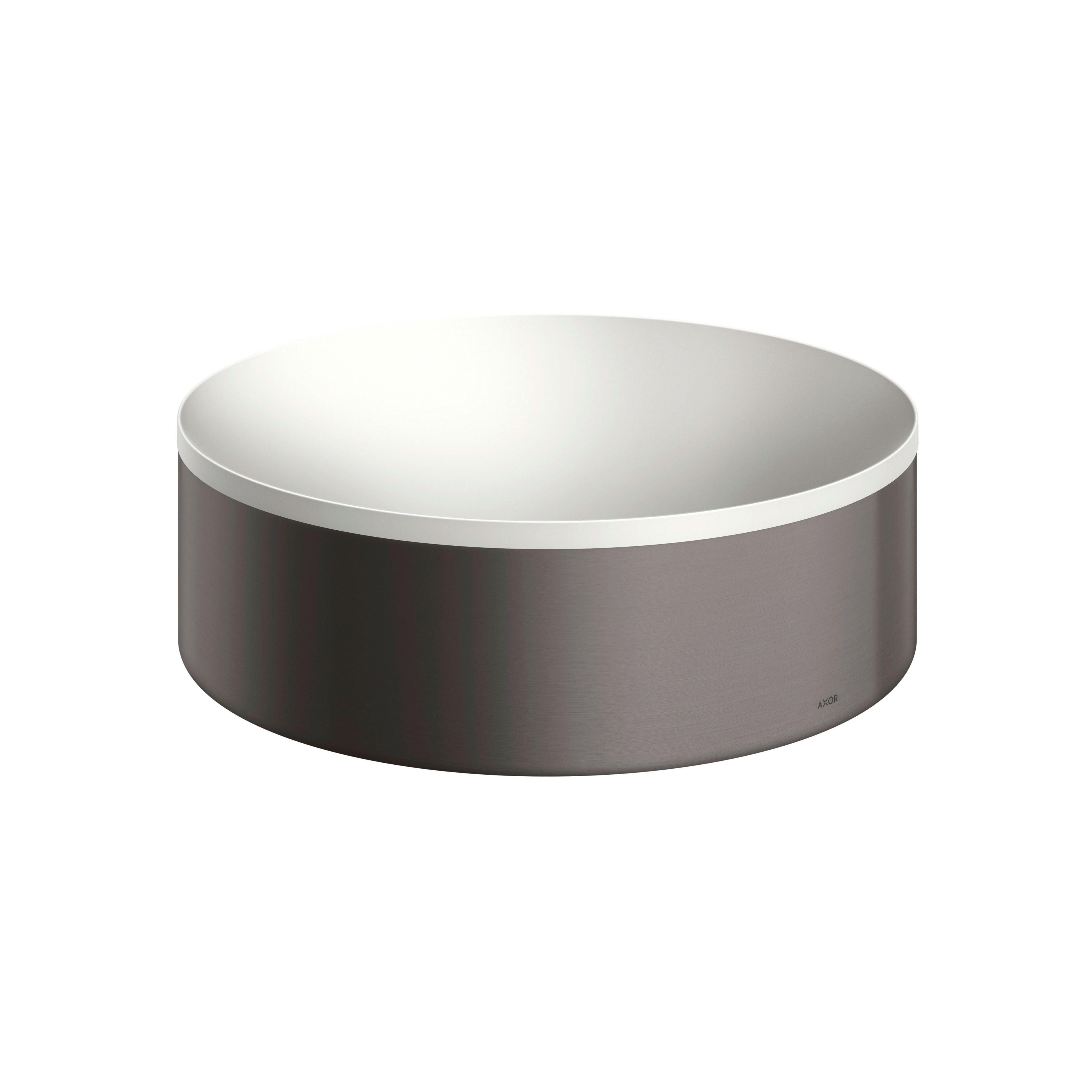 AXOR 42000340 Suite Sinks Round Sink without Overflow, 11 3/4" - Brushed Black Chrome