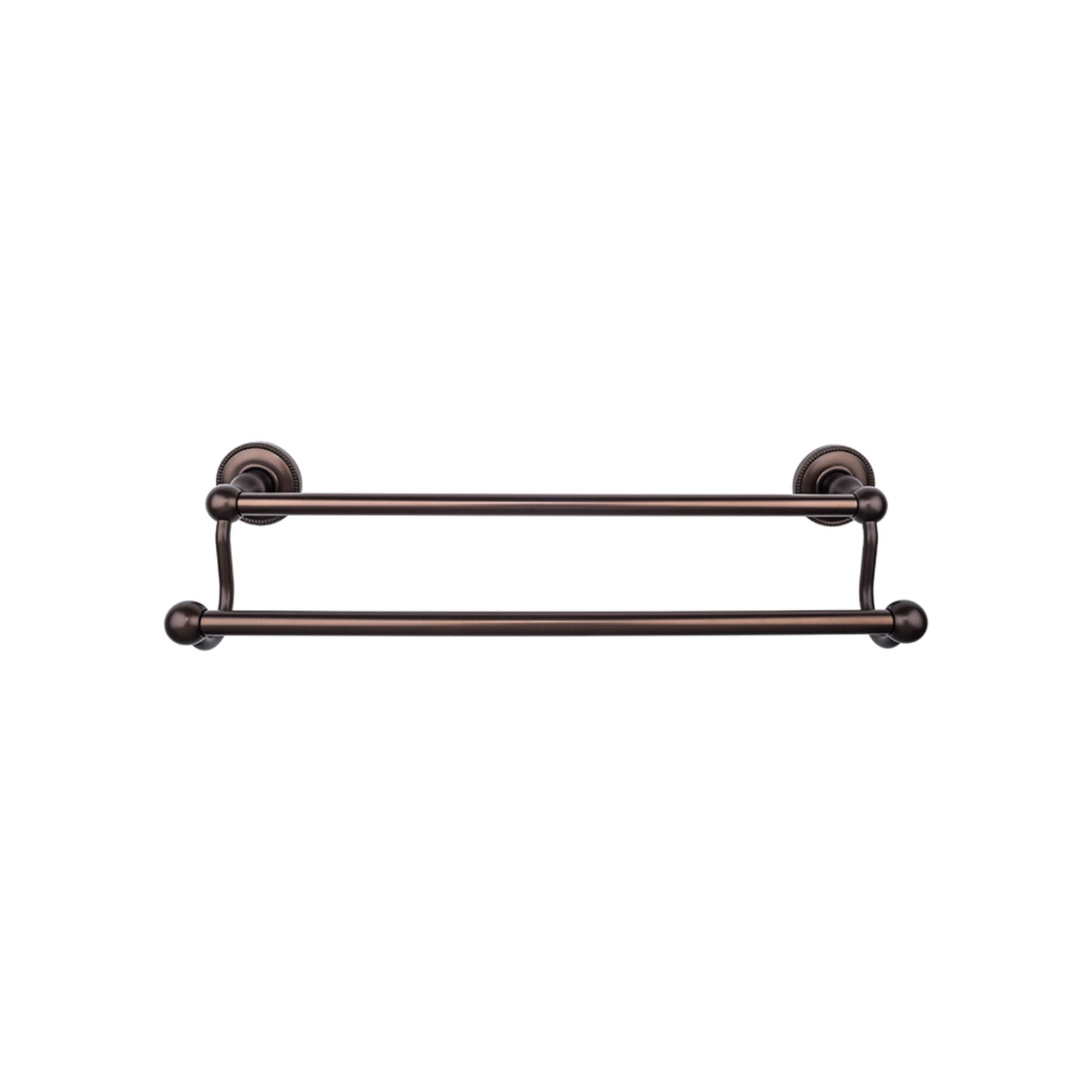 TOP KNOBS ED9ORBA TOP BATH (R) Edwardian Bath Double 26 1/2" Wall Mounted Towel Bar - Oil Rubbed Bronze