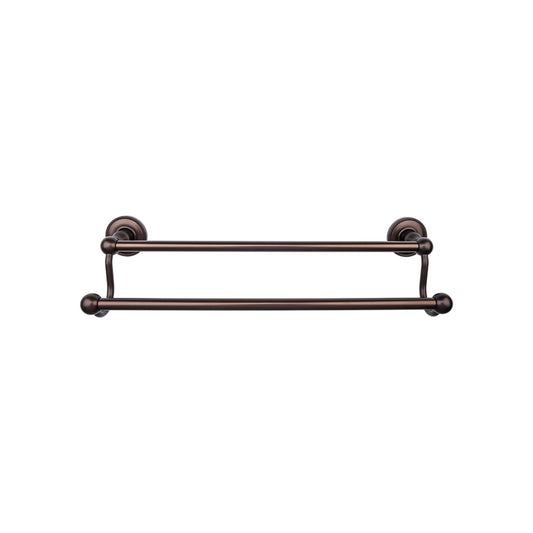 TOP KNOBS ED9ORBA TOP BATH (R) Edwardian Bath Double 26 1/2" Wall Mounted Towel Bar - Oil Rubbed Bronze