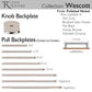 TOP KNOBS TK3277PN Wescott Pull Backplate - Polished Nickel