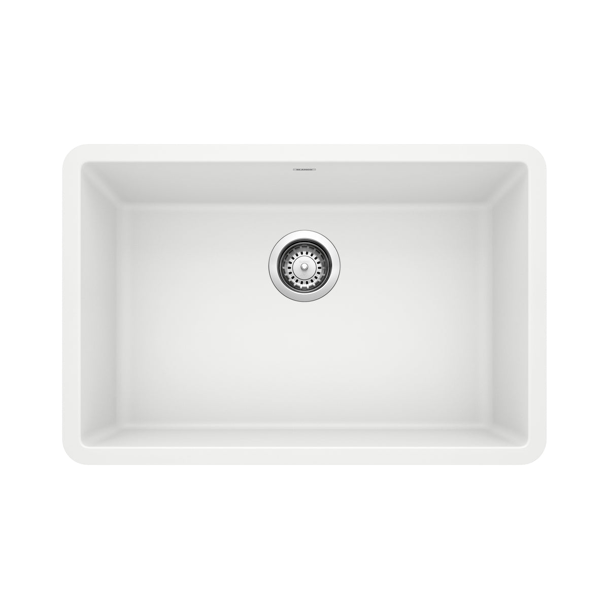 BLANCO 522429 Precis Precis SILGRANIT 27" Single Bowl Undermount Kitchen Sink - White in White