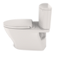 TOTO MS442124CEFG#11 Nexus Two-Piece Elongated 1.28 GPF Universal Height Toilet with CEFIONTECT and SS124 SoftClose Seat , Colonial White