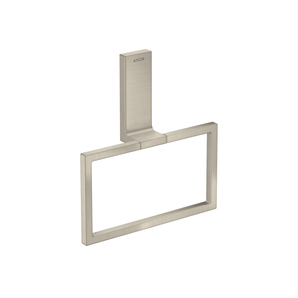 AXOR 42623820 Universal Rectangular Towel Ring - Brushed Nickel