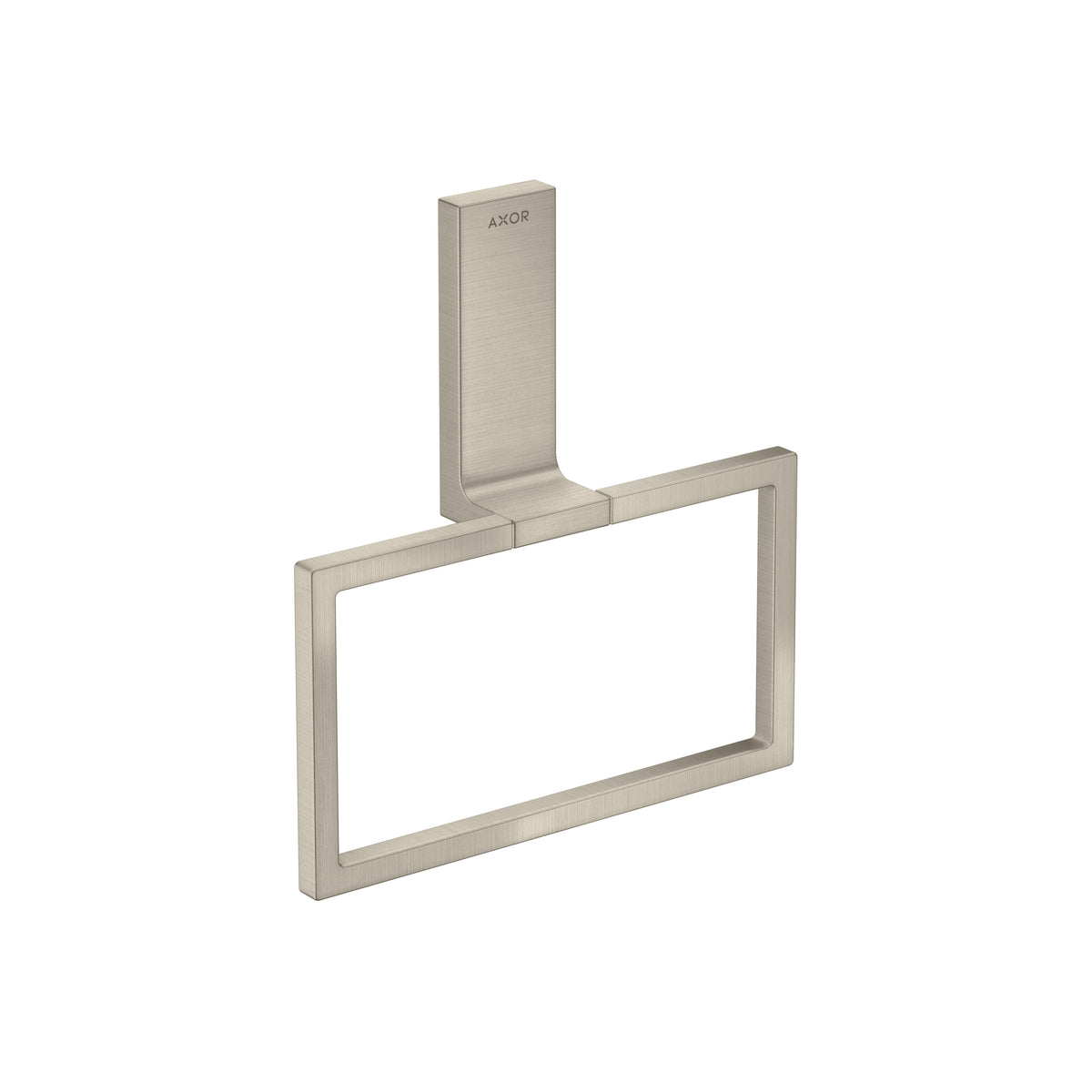 AXOR 42623820 Universal Rectangular Towel Ring - Brushed Nickel