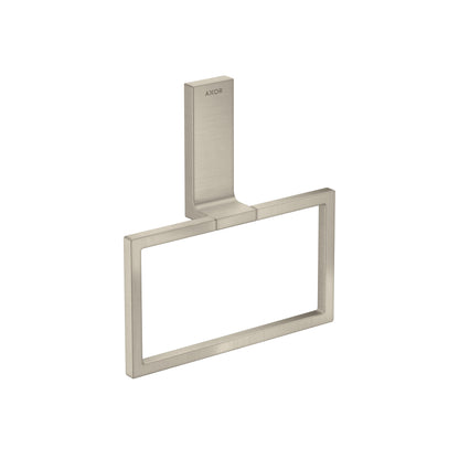 AXOR 42623820 Universal Rectangular Towel Ring - Brushed Nickel