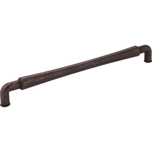 JEFFREY ALEXANDER 537-12DMAC Bremen 2 12" Center-to-Center Appliance Pull - Distressed Oil Rubbed Bronze