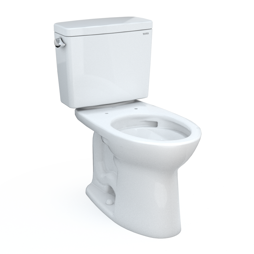 TOTO CST776CSFG#01 Drake  Two-Piece Elongated 1.6 Gpf Universal Height Tornado Flush Toilet With Cefiontect - Cotton White