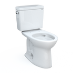 TOTO CST776CSFG#01 Drake  Two-Piece Elongated 1.6 Gpf Universal Height Tornado Flush Toilet With Cefiontect - Cotton White