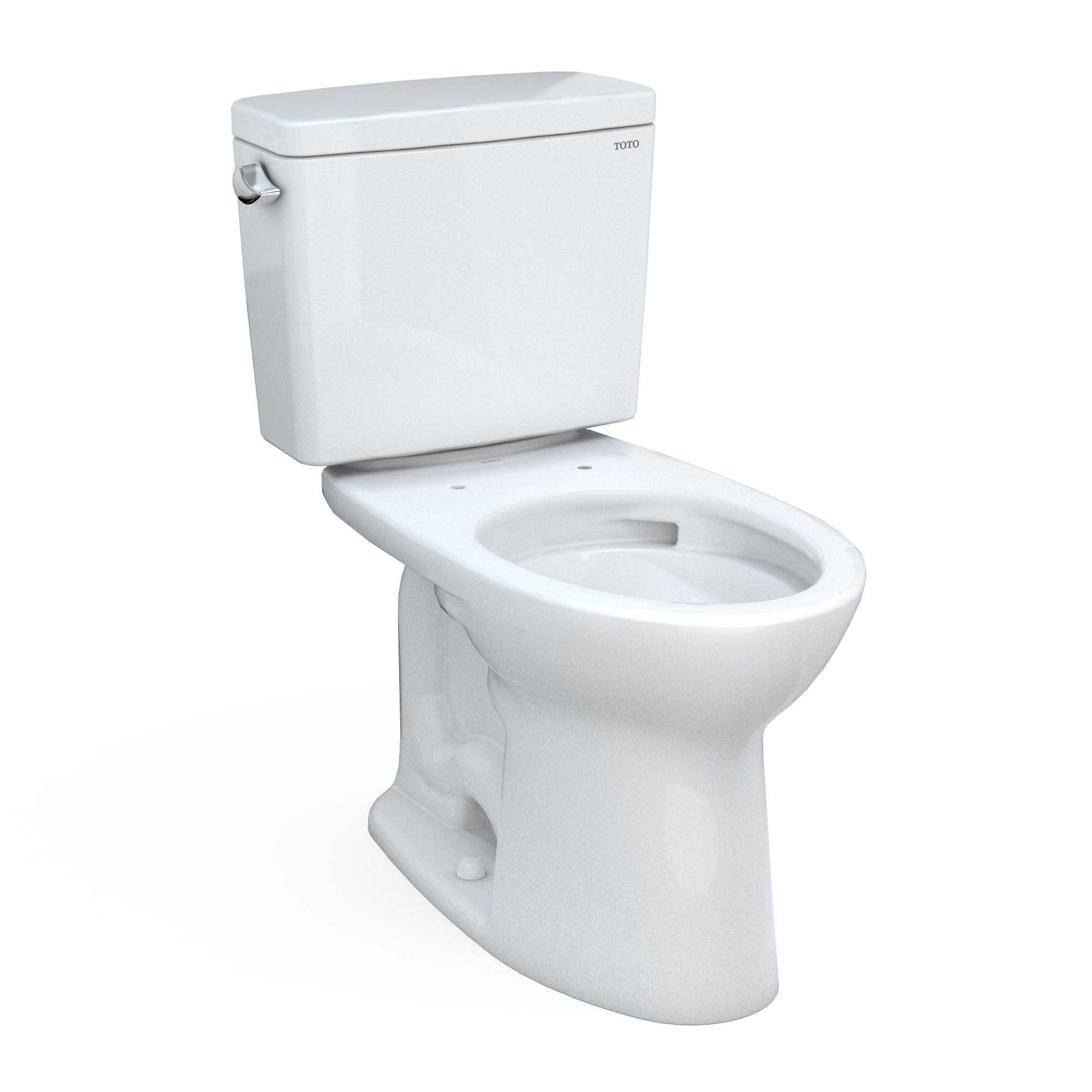 TOTO CST776CSFG#01 Drake  Two-Piece Elongated 1.6 Gpf Universal Height Tornado Flush Toilet With Cefiontect - Cotton White