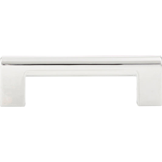 ATLAS 438-CH Round Rail 3 3/4" Center to Center Bar Pull - Polished Chrome