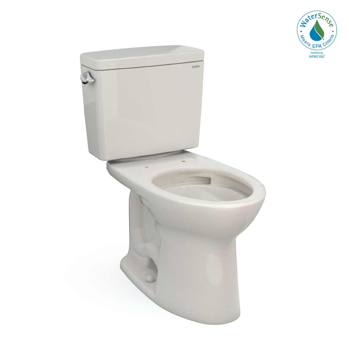 TOTO CST776CEFG#12 Drake Two-Piece Elongated 1.28 Gpf Universal Height Tornado Flush Toilet With Cefiontect - Sedona Beige