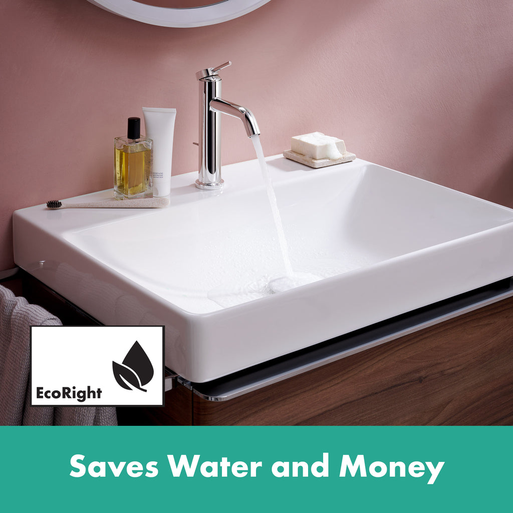 HANSGROHE 73302001 Tecturis S Single-Hole Faucet 80 with Pop-Up Drain, 1.2 GPM - Chrome